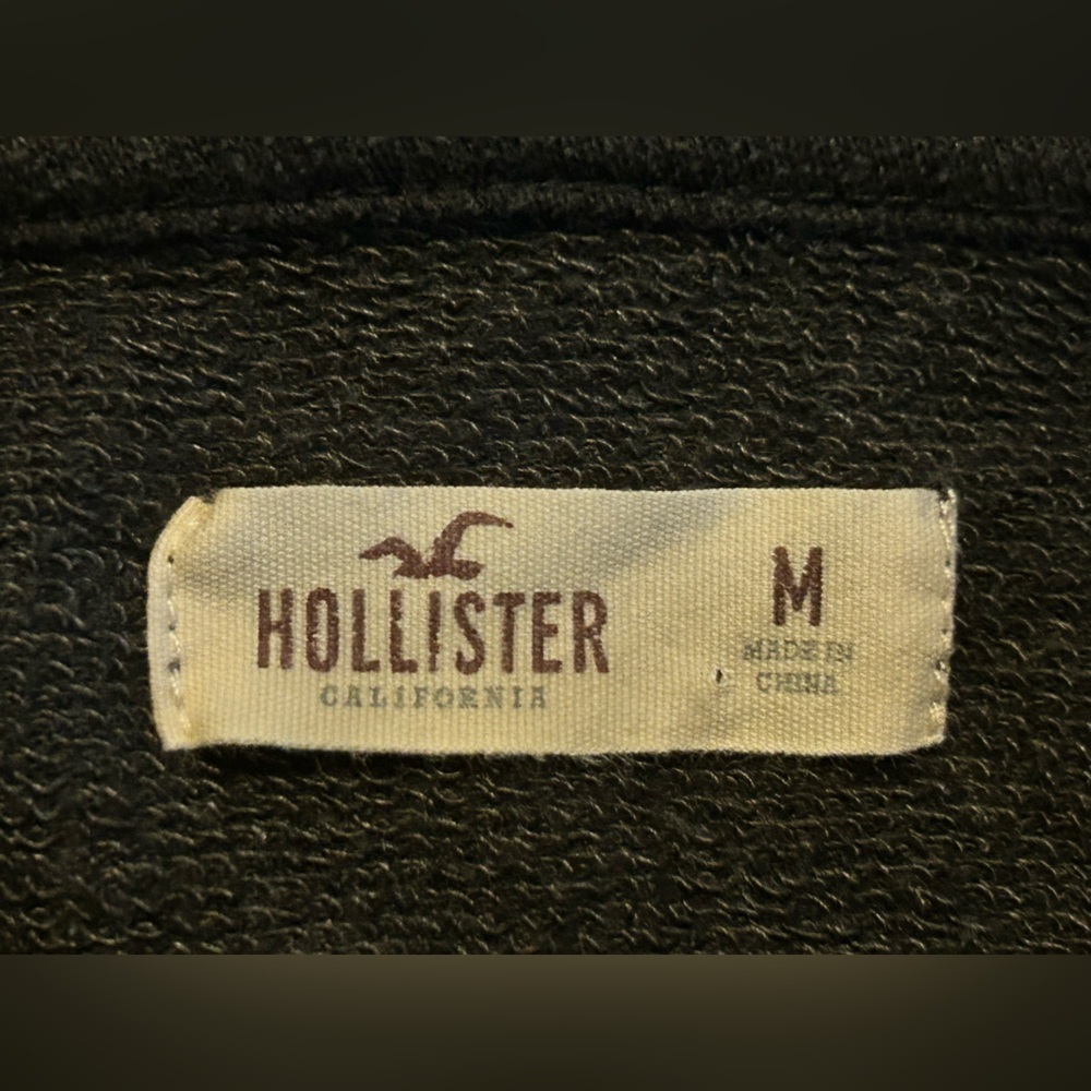 Hollister Pullover Hoodie Sweatshirt – Charcoal Gray – Size M - Picture 3 of 5
